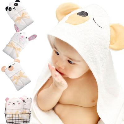 China Antibacterial Baby Hooded Bath Towel Organic Bamboo Towel Safe For Baby Kids for sale