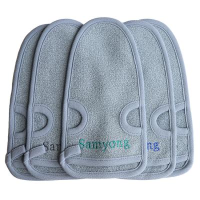 China All Natural Bamboo Exfoliating Glove Towel For Body Scrub Glove Scrubs And Bath Brush Sponges for sale