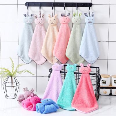 China Microfiber Hand Towel QUICK DRY Hanging Kitchen Towel for sale