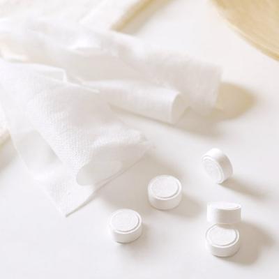 China Mini Coin Shape Compressed Travel Compressed Napkins Disposable Towel for sale