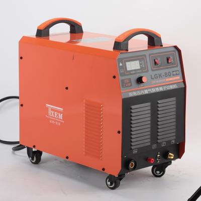 China Hotels CUT80 LGK80 Plasma Cutter Portable Non HF Air Plasma Cutter With Built In Compressor for sale