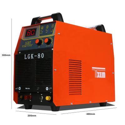 China Hotels CUT80 80Amp High Frequency Plasma Cutter DC Inverter 220/380V Dual Voltage Portable Metal Cutting Machine for sale