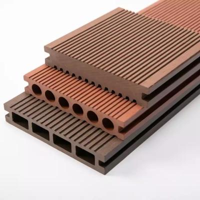 China China Factory Price Anti-Wear Anti-moisture Eco-friendly Anti-Wear Wood Solid Decking China Exterior Wpc Decking Board for sale