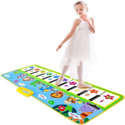 China Educational Toy Easy Fold Dancing Play Smart Piano Keyboard Pad 10 Keys Educational Electronic Organ Musical Instrument Mat Kids Toys for sale