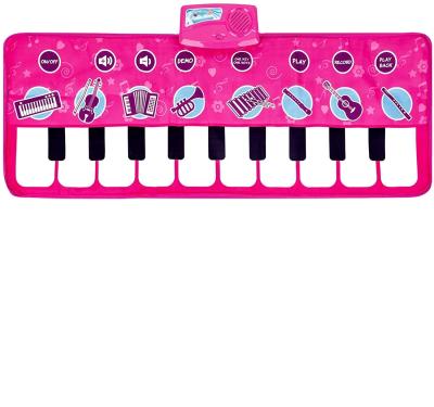 China Colorful Design Visual Stimulation Gently 10 Keys Dancing Electronic Game Musical Mat Educational Piano Keyboard Mat Kids Smart Toys for sale