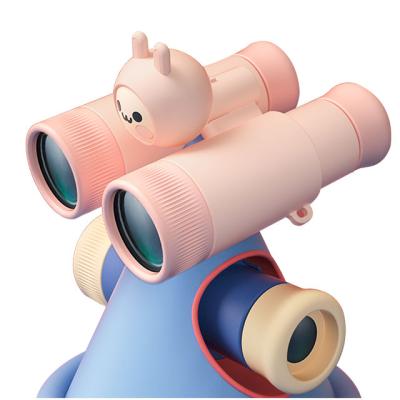 China Single and Double Tube Detachable Environmental Material Improve Vision 18Mm Eyepiece Time Magnification Children's Telescope Binoculars 10 Diameter For Children for sale