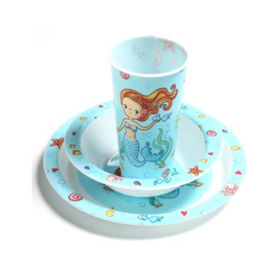 China Eco-friendly Cartoon Design Kids Dinnerware Set Deep European for sale