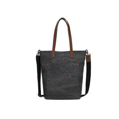 China Factory Portable European Market Crazy Horse Leather With Canvas Packing Bag for sale