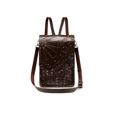 China Hot Selling Portable Cool Fashion Retro Style Backpack For Teenager Boys Girls Steampunk Shoulder Bag School Backpack for sale