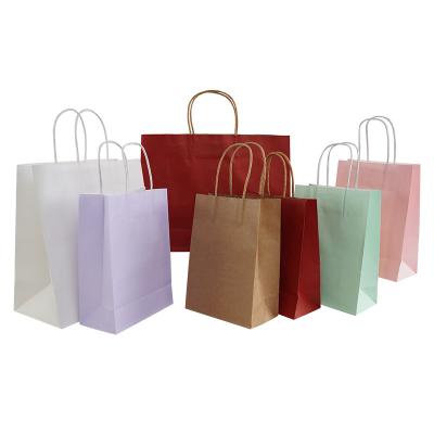 China DAFA Customized Recyclable Package Paper Bag Brown Take Away Kraft Paper Shopping Bag With Twist Handles for sale