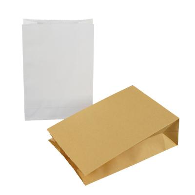 China Brown Recyclable Craft Gift Paper Bag White Square Bottom Paper Bag for sale