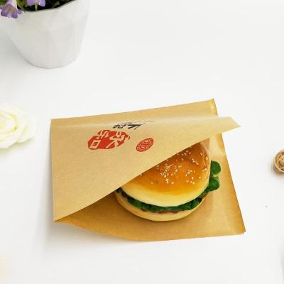 China Recyclable Custom Printed Logo Sandwich Two Sides Triangle Open Coated Paper Bags for sale