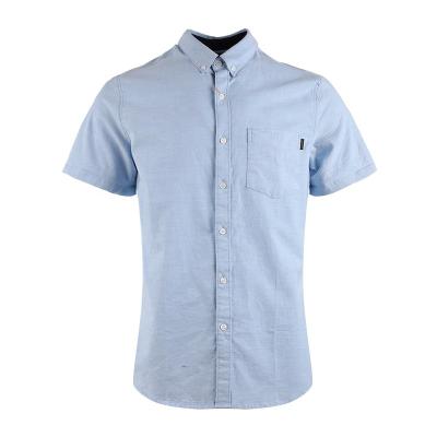 China Anti-Wrinkle Top Branded Low Price Casual Design Button Down Yarn Dyed Cotton Spandex Stylish Mens Shirts for sale