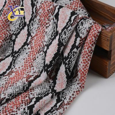 China Other Wholesale Custom Polyester Elastane Jacquard Knitting Serpentine Sexy Sportswear Fabric for sale