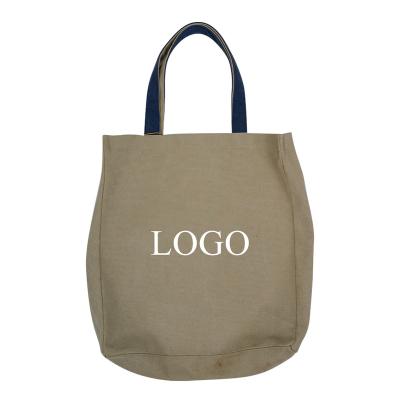 China Safety Hot Selling Portable Durable 100% Cotton Embroidered Shopping Bags With Custom Logo for sale