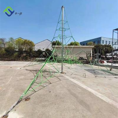 China Playground equipment 3 meters height outdoor commercial pyramid climbing net playground for park for sale