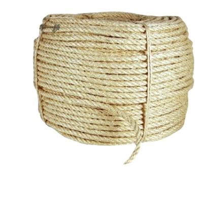 China Eco-friendly 32mm Twisted Manila Sisal Rope For Yacht Rope 3 Strand Rope For Racing for sale