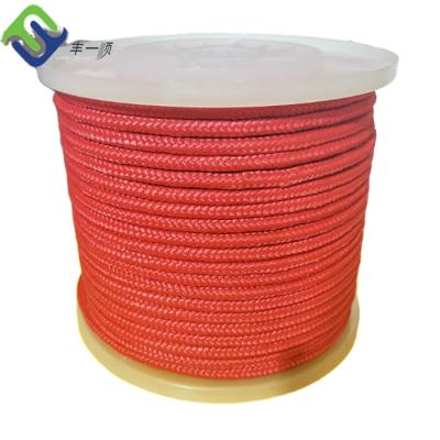 China Boat Lines 100% Polyester Fiber 6mm Braided Rope Boat Rope Line for sale