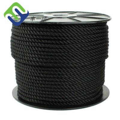 China Manufacturers Rope 3 Strand Twisted Polyester Racing Rope 6mmx220m for sale