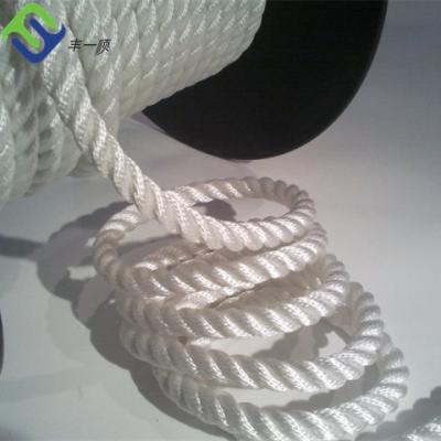 China Mooring Polyester Mooring Rope Twisted 26mm 3 Strand Polyester Rope for sale