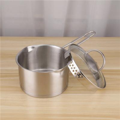 China Stocked Wholesale Price Stainless Steel Stock Pot 201 Multifunctional Hot Pot Cookware for sale