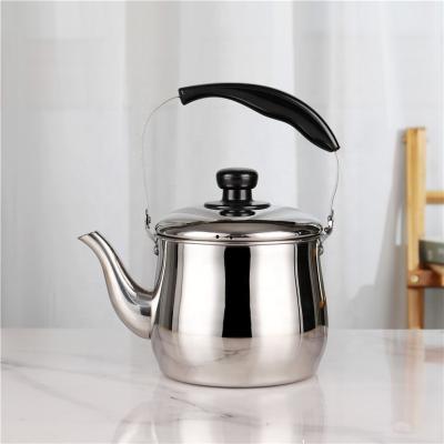 China Stocked Stainless Steel Wide Mouth Pot Tea Water Kettle With Bakelite Handle for sale