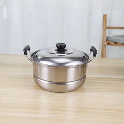 China Non-stick Stocked Stainless Steel Lid 5pcs Cookware Sets For Kitchen Restaurants for sale