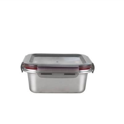 China Freshness Preservation Takeaway Food Lunch Box 304 Stainless Steel Food Storage Container With Lids for sale