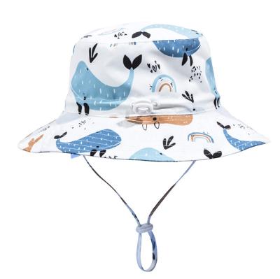 China Custom 100% Cotton Printed Custom Logo Reversible Bucket Hats Sunshade Fashion Fishing Hat Bulk for sale