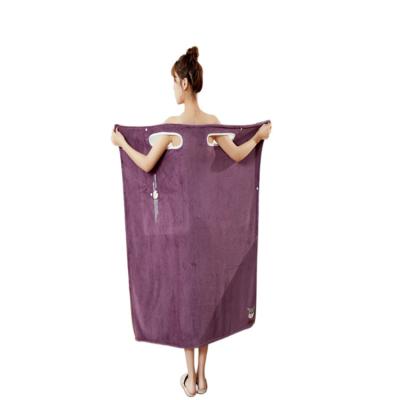 China Safe Sexy Microfiber Bath Robe Towel Hair Wear Wear Towel For Women Kids No MOQ Quantity for sale