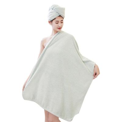 China Hotel Use Microfiber Dressing Gown Microfiber Beach Towel Bath Robe Child Safe Quick Dry Home Wearable Towel for sale