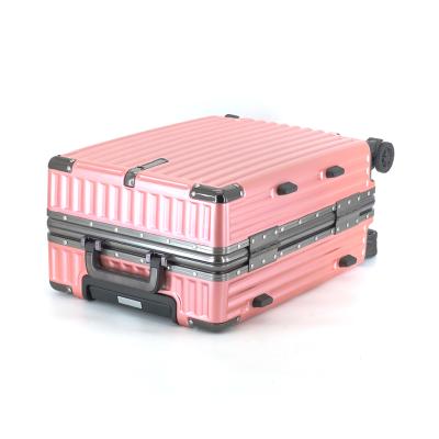 China ABS SHIHAO Spinner abs+pc 360 Degree Wheel Suitcase Belt Sleeve Suitcase Kids Aluminum Suitcase Wholesale for sale