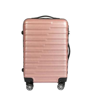 China Modern Hot Sale ABS Luggage Set 3pcs Suitcase With Aluminum Trolley Handle for sale