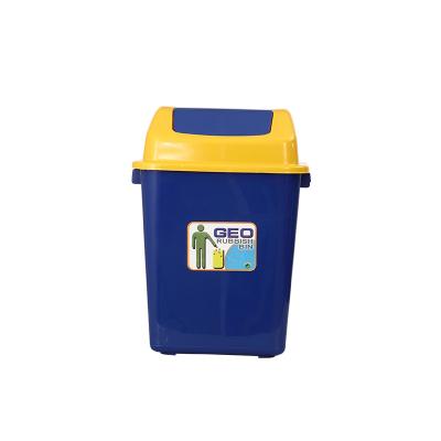 China Sustainable wholesale plastic trash cans Eco Friendly Trash Can Outdoor kitchen waste bin Plastic waste bin poubelle for sale