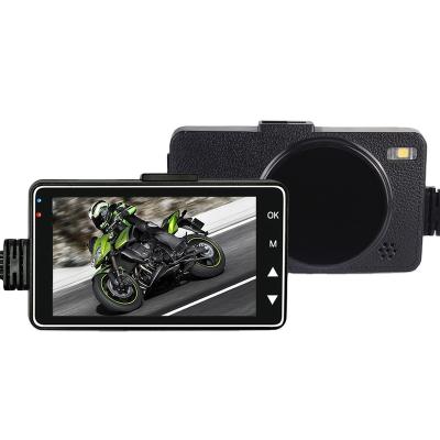 China NIGHT VISION reverse camera dvr front and rear view car dual 3.0 inch rush hard cam wire kit recorder motorcycle with tracker for sale