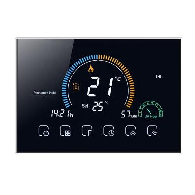 China Digital Thermoregulator Modern Programmable Touch Screen Electric WiFi Smart 16A Thermostat for Floor Heating for sale