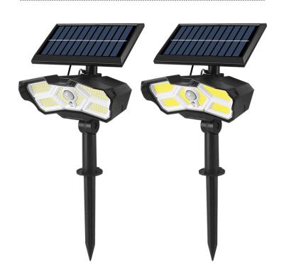 China High Performance IP65 Garden Waterproof 128 COB/SMD Garden Decoration Outdoor Solar Street Light for sale