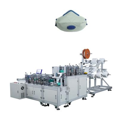 China Automatic Dust Environment Dust Mask Machine Nonwoven Fabric 50-60 Pieces/min To Produce Dust Mask Machine With Exhalation Valve for sale