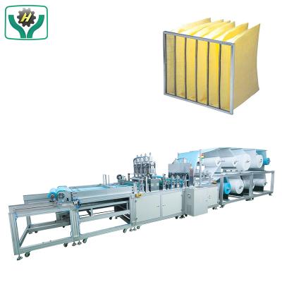 China Stability High Efficiency Automatic Pouch Air Filter Bag Making Machine for sale