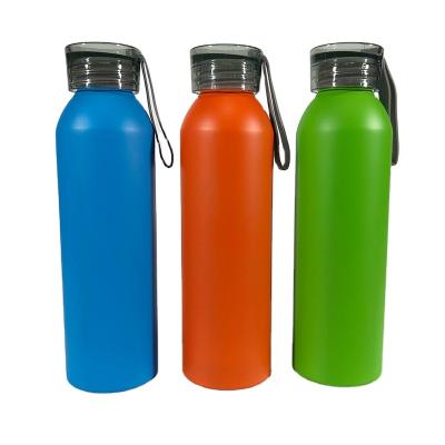 China 650ML Viable Wholesale Bicycle Sports Portable Large Capacity Outdoor Metal Sports Camping Aluminum Recycling Water Bottles for sale