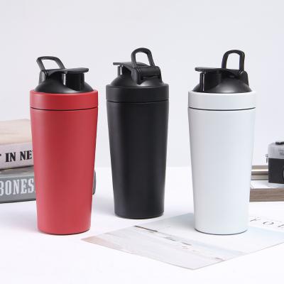 China Custom 304 Stainless Steel 500ml 750ml Cheaper Viable Price Mixer Shaker Bottle for sale