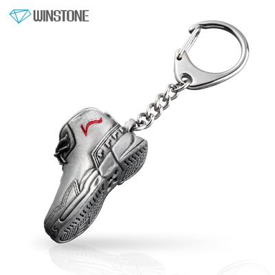 China 3D Custom Metal Vintage Shoes Key Chain Basketball Sneaker Key Chain for sale