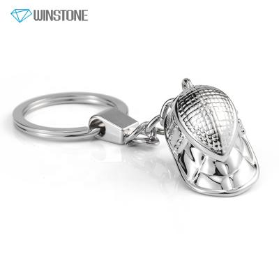 China Custom 3D Metal Fencing Face Mask Key Chain Fencer Gifts Key Chain for sale