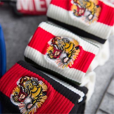 China Breathable Mens Embroidery Socks With Custom Logo Socks for sale