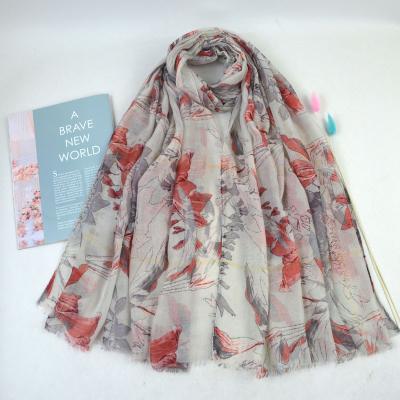 China Solid Custom Printed Satin Spandex Chiffon Hijab Mulslim Scarf For Summer for sale