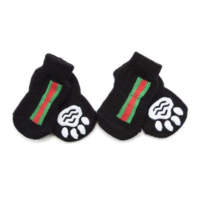 China DZ07 2020 Custom Viable Color Knitting Warm Dog Shoe Socks, Cat Shoes, Pet Shoes For Dogs for sale