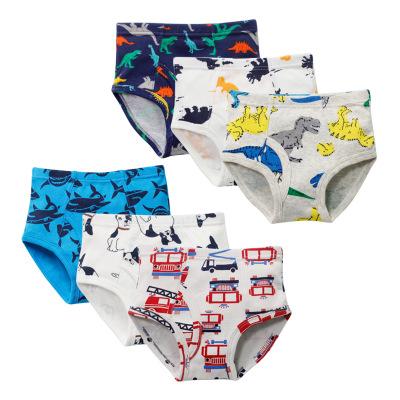 China ZXQ24 Boy's underwear cotton dinosaur cartoon anti-static wholesale brief, children's triangles, children's underwear wholesale for sale