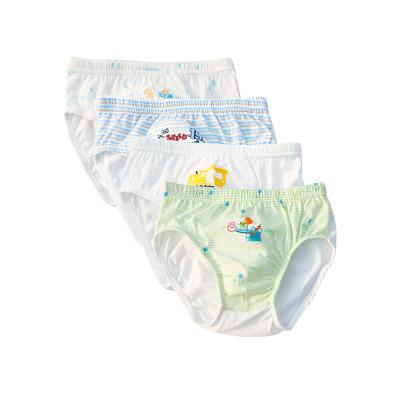 China ZXQ28 antibacterial sell children's cotton underwear boys and girls cotton baby cartoon triangle pants wholesale boys and girls underwear for sale