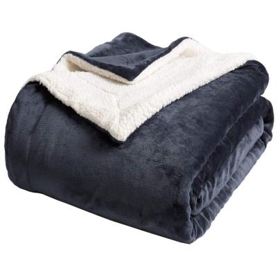 China PORTABLE Custom Super Soft China Sherpa Fleece Flannel Throw Blanket for sale