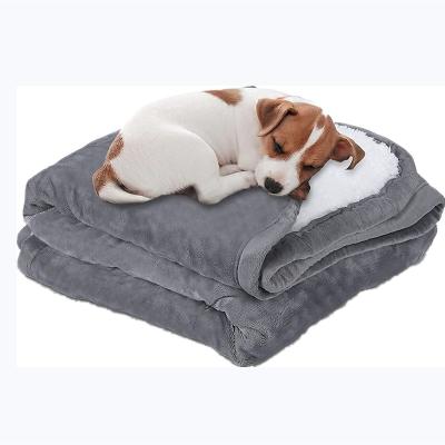 China 100% Waterproof High Quality Fur Dog Cat Moving Soft Custom Faux Amazone Flannel Polyester Sherpa Fleece Dog Blanket for sale